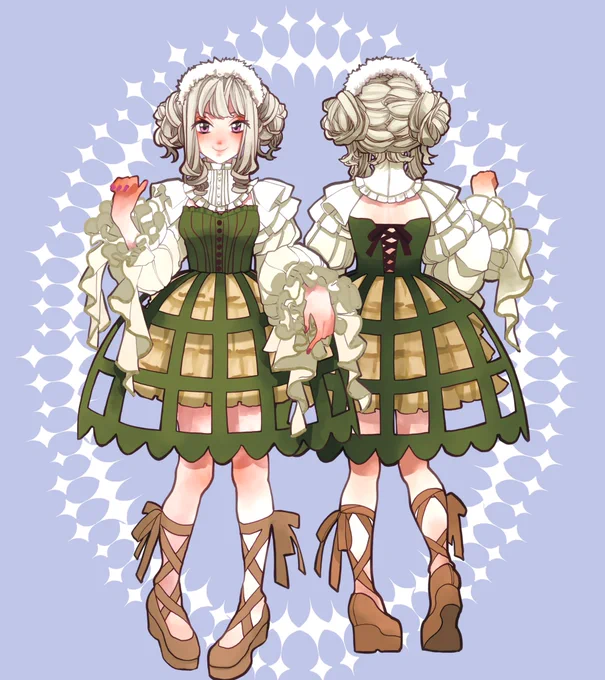 こんにちは(*⁰▿⁰*)お昼時ですね#お絵描き #イラスト #ファッションイラスト 