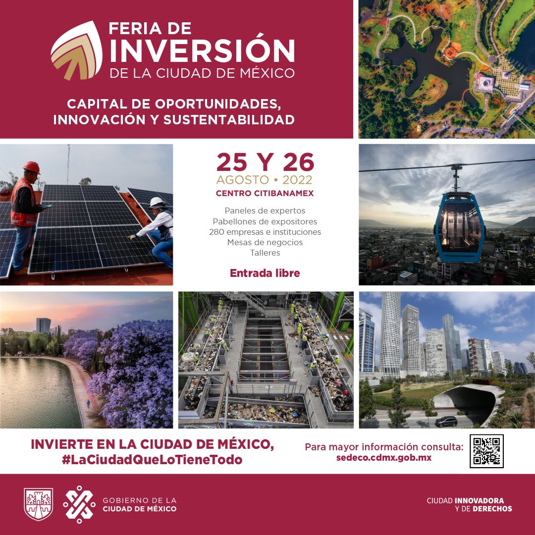 magalitit's tweet photo. Visita la #FeriaDeInversion este 25 y 26 de agosto en @CentroCitibnmx excelentes propuestas para emprendedores y empresarios de la #CDMX
@SedecoCDMX @FadlalaAkabani https://t.co/oQajwvbeHP