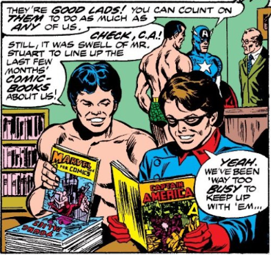comicavalcade's tweet photo. INVADERS WEEK, DAY 6
DOWNTIME
Downtime? Yes, downtime! And what better way to spend downtime than...

Comics!
#invadersweek #invadersweek2022 https://t.co/I52qJLIjM6