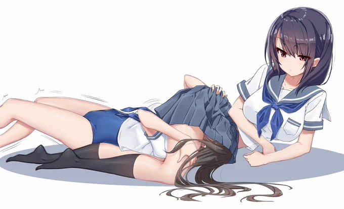 [R-18] スカートに顔を包み込まれてお股の匂いに酔いしれる水着少女 #臭いフェチ #くんかくんか #スリスリ #オリジナル #服の下に水着 #アソコの匂い #スカート潜り #ふとももの罠 #太もも絞め https://t.co/x6K4ZhlCXT 