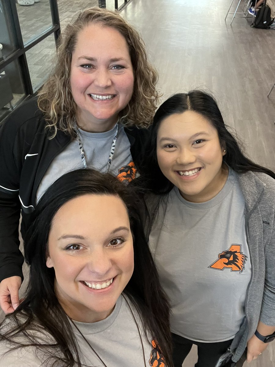 New coaches and we’re ALL IN after wrapping up volleyball practice! Let’s go Ladycats!  <a href="/McanallyMiddle/">McAnally Middle School</a> #growinggreatness <a href="/AledoISD/">Aledo ISD</a>