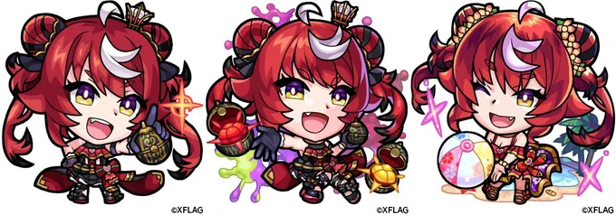 【お知らせ】『モンスターストライク』(mixi・XFLAG様)にてマゴスチーネ(進化前・進化・神化)のキャラクターデザイン・イラストを担当させていただきました。果物のマンゴスチンがモチーフの子です。よろしくお願いします!#モンスト #モンスト作品公開 