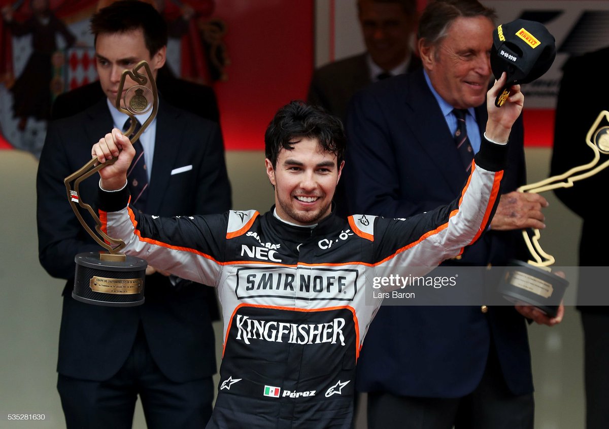 checotivation's tweet image. Appreciation post for Checo's Monaco achievements - podium with a midfield team, win with a top team, both in mixed &amp;amp; tricky conditions 👑👑