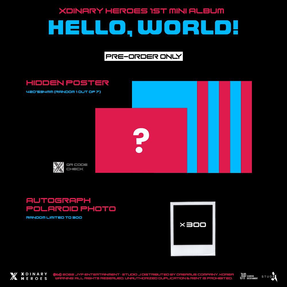 xheroestore's tweet photo. พร้อมส่ง Xdinary Heroes - Mini Album Vol.1 [Hello, world!] 👾

♡ราคา 550.- 
♡(สินค้ารอบพรี)ลุ้นพรล.ทุกอัลบั้ม
♡gift : framecard 

สั่งซื้อ : https://t.co/upDPksFphd

#ตลาดนัดXdinaryHeroes #ตลาดนัดXH #ตลาดนัดเอ้กฮี https://t.co/stuiBa7OMI
