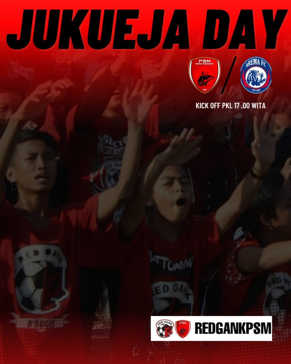 RedGank_PSM's tweet photo. Bismillah KITA Lagi, maaf SAM kalo kami hanya Ramah bagi Tamu dengan budaya Bugis Makassar tapi untuk pointnya maaf Gak boleh ya π€ͺππβοΈ #aremania #redgank #ewakoewakikuewai #sasaji https://t.co/zyWrVupu9w