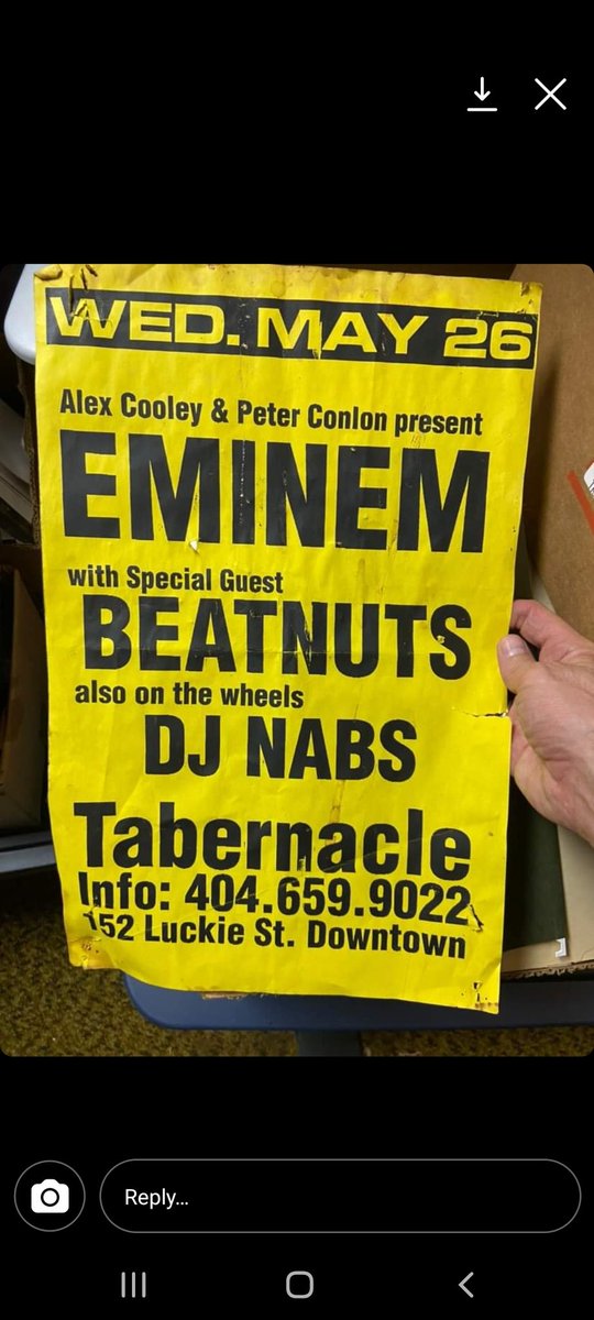 djnabsinlab's tweet photo. Wow... Courtesy of @floattothemoon
#DJNabs #Atlanta #Eminem #thetabernacle #TheBeatnuts
@eminem 
@The_Beatnuts https://t.co/Lx4ROmSDJP