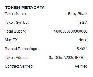 babysharkbsm's tweet photo. The second stage of burning after listing on the dex is 0.4% and the current total burn is 5.4%, don't forget to buy and hold the Baby Shark to get USDC, the more you buy Baby Shark, the more USDC you will get later. https://t.co/Ie2NMwl1WG