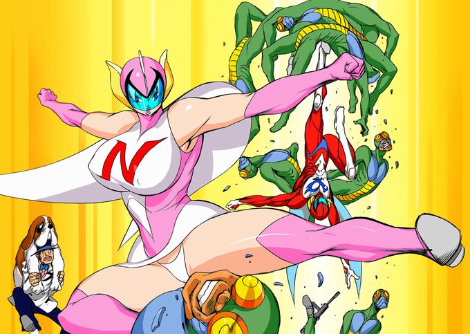 【イラスト】破裏拳ポリマー☆テル #破裏拳ポリマー https://t.co/J53QMYJr4D 