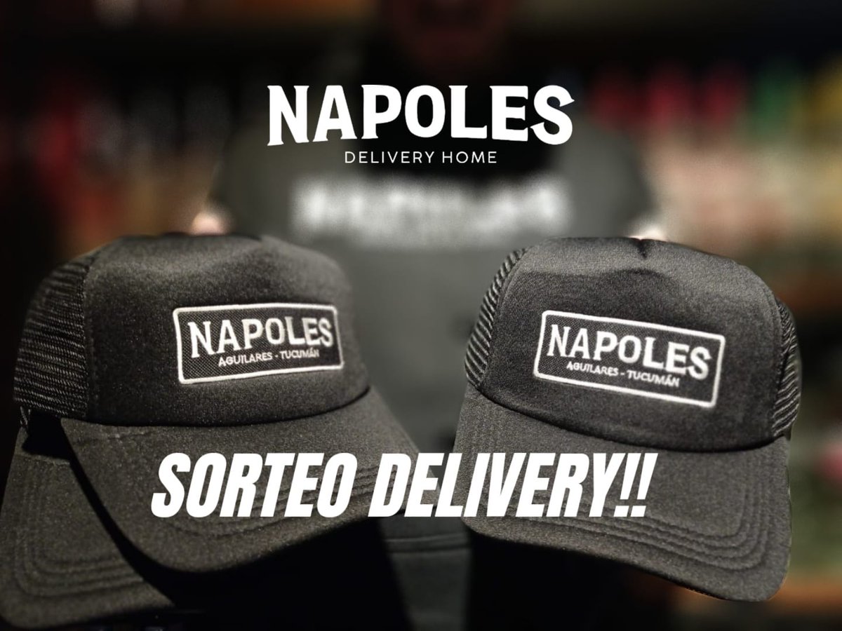 #Viernes Delivery hasta 04!
Recorda que con tu pedido ya estas participando por el sorteo de 2gorras +2 voucher por el importe de tu tiket ganador. El sorteo se realizará este miércoles 24 a las 22hs para todos nuestros clientes del delivery.
