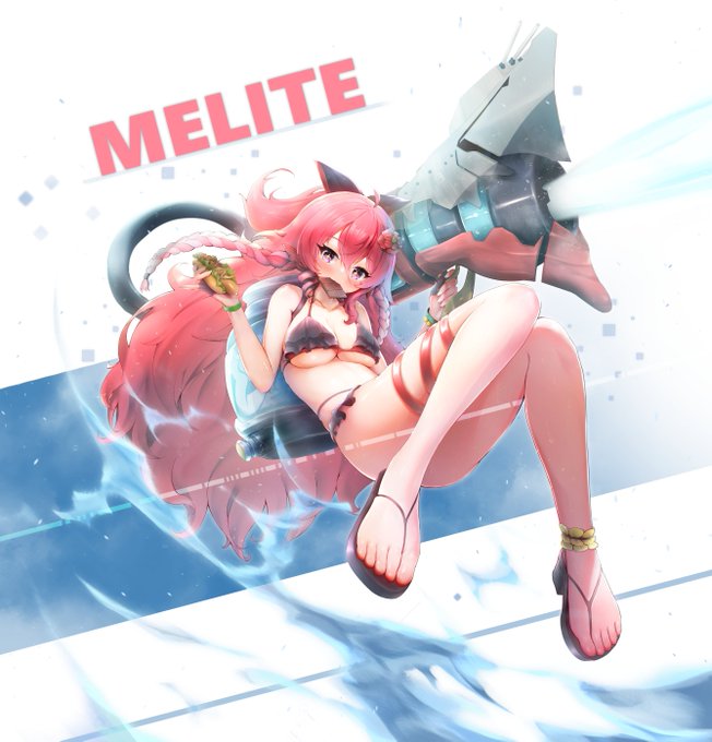 メリテちゃん描きました
めいっぱい夏を楽しんで～～～!!! #라스트오리진  #ラストオリジン 