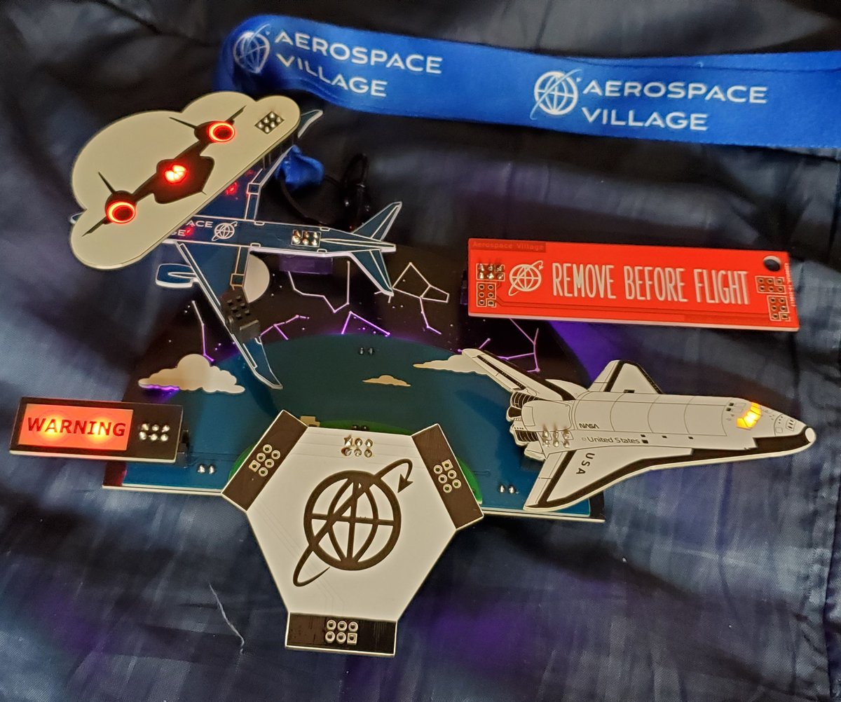 ChevronTheWolf's tweet image. #defcon30 #defcon2022 #badgelife 

I made it home with my badge intact!

I visited the Soldering Village, whose staff gave me a crash course in how to solder. I&apos;ve never soldered anything in my life till the end of DEFCON. It works like a charm!

Thanks for a great weekend!