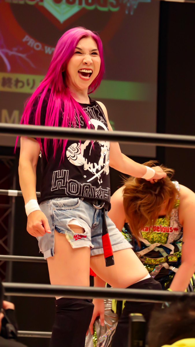 Ko0289's tweet photo. #Marvelouspro 8月8日後楽園ホール大会、#KAORU 選手引退興行!
この気迫溢れる表情からの匠さんにブレーンバスター!
#KAORUさんありがとう #KAORUさんのすきなところ #WFIX https://t.co/LSCEF25czL