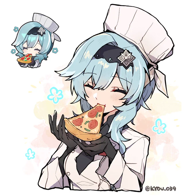 エウルアちゃん#Eula #リプきた原神のスタンプを自分の絵柄で描く 