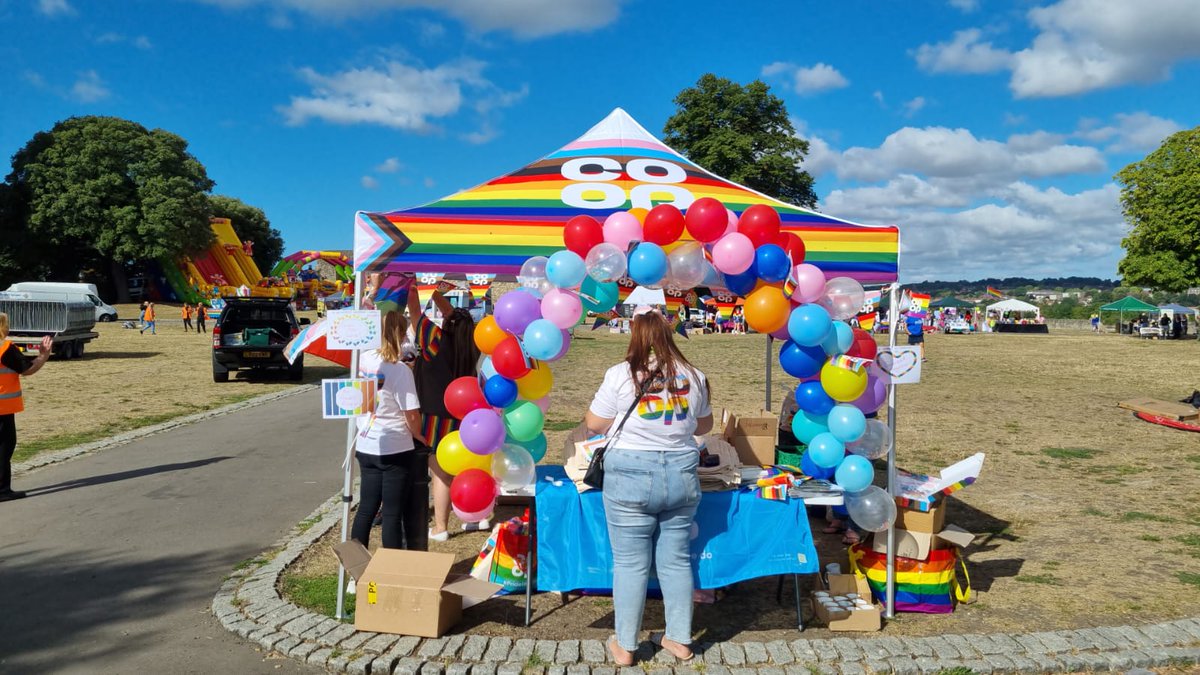 IRMemberPioneer's tweet photo. All ready for the @medway_pride Parade!!! @tracy76wood @LauraParryCo_op #coopway #beingcoop #Rochester #ItsWhatWeDo @coopuk https://t.co/AFbFsBGivH