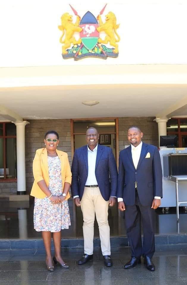 Meru_county's tweet photo. President-elect @WilliamsRuto Meets Meru's Governor-Elect Hon. Kawira Mwangaza. The two leaders assured Meru resident they will be working together towards sustainable development. https://t.co/mZK8HVQcc2