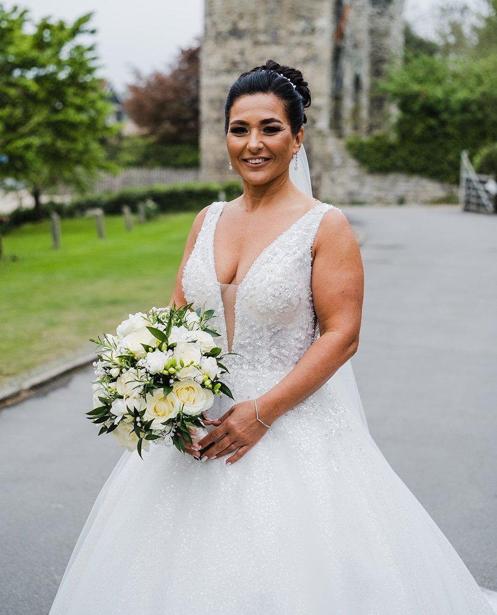 vebridal's tweet photo. ❤️ REAL BRIDE ❤️

We are completely captivated by our stunning #vebride, Natalie's wedding photos! We were sent the entire album of the wedding, and @danpotterphotos captured it brilliantly! Natalie chose our Dakota gown by @eddyk and looked stunning!

#realbride #realwedding https://t.co/3miMWC2PeJ
