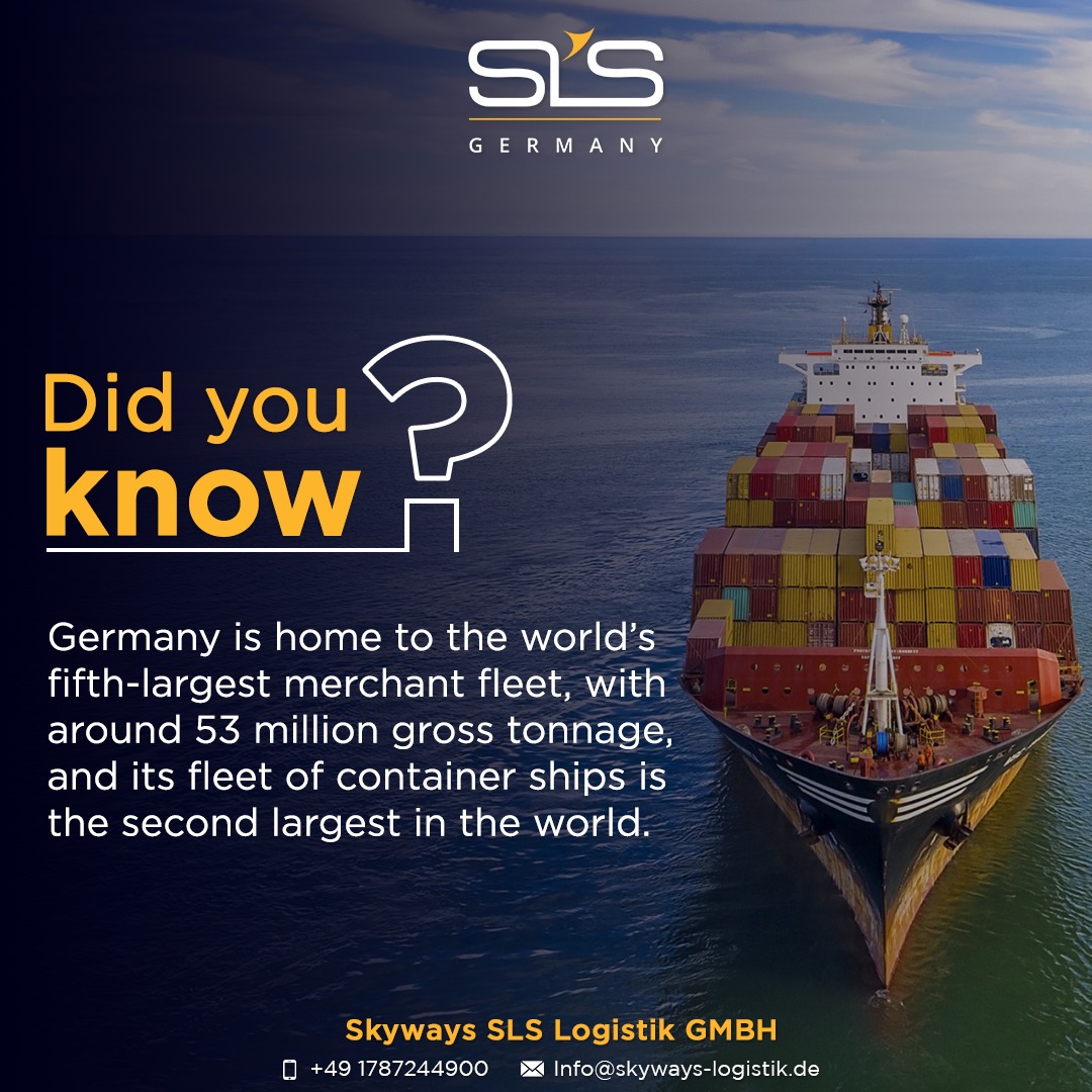Skyways_Germany's tweet photo. Follow us to know about the interesting logistics facts!
Get a quote today at +49 1787244900.
#MovingWithYou #SkywaysGermany #SkywaysLogistik #LogisticsServices #germanylogistics #germanyshipping #interestingfacts #logisticsfacts #didyouknow #facts #shippingfacts https://t.co/27IJ6SyqIJ