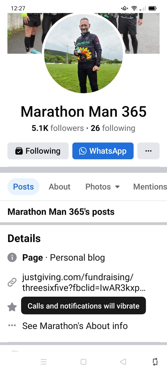 Shout Out For Marathon Man 365 Gary McKee from West Cumbria who is running a marathon every day this year from January 1st to December 31st to raise money for <a href="/macmillancancer/">Macmillan Cancer Support</a> and Hospice at Home West Cumbria. That's 365 marathons in 365 days! 
facebook.com/GreensGrasmere…