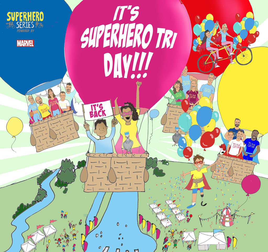 POW it’s @SuperheroTri Day & the sun is shining!! Time to assemble!!!

#FindYourPower #TeamGuidant