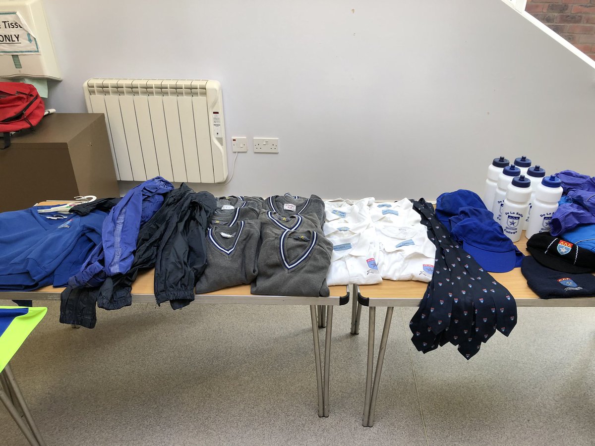 DLSjsyPrimary's tweet photo. All set for the PTA “Nearly New uniform sale” this morning 1000-1200. Many thanks to the #DLSPTA for organising. https://t.co/NDCHEgEZzR