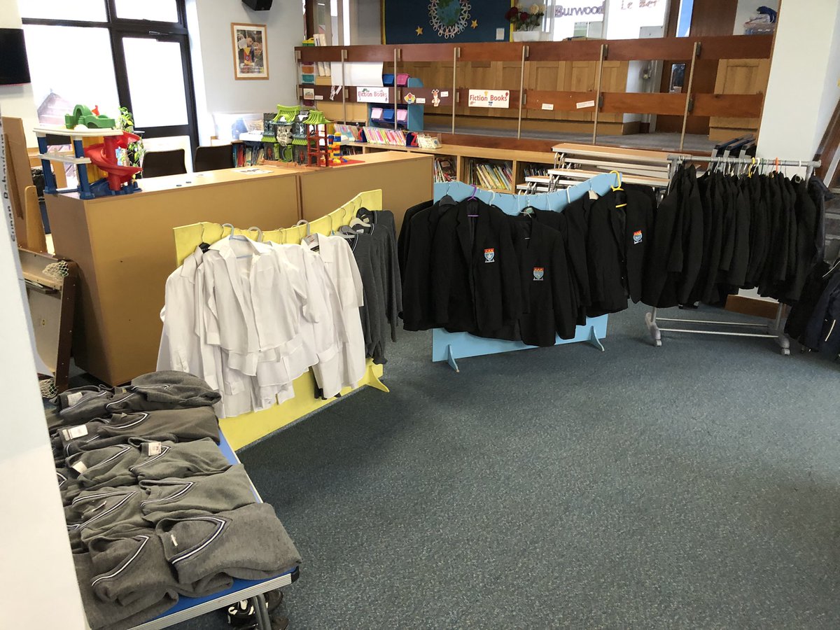 DLSjsyPrimary's tweet photo. All set for the PTA “Nearly New uniform sale” this morning 1000-1200. Many thanks to the #DLSPTA for organising. https://t.co/NDCHEgEZzR