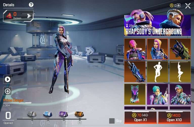 ApexSAINTS's tweet photo. 🗞 #ApexLegendsMobile A new Store Vault has arrived known as “Rhapsody’s Underground”, and with it comes an increased drop rate on many exciting skins, emotes etc!

#APEXmobile #Apexモバイル https://t.co/0Gq4JsCquX