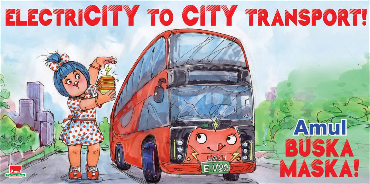mybmc's tweet photo. Mumbai, hope your excitement has doubled to be on this electrifying @myBESTBus ride!

Credits: @Amul_Coop https://t.co/45qLJEAEGx