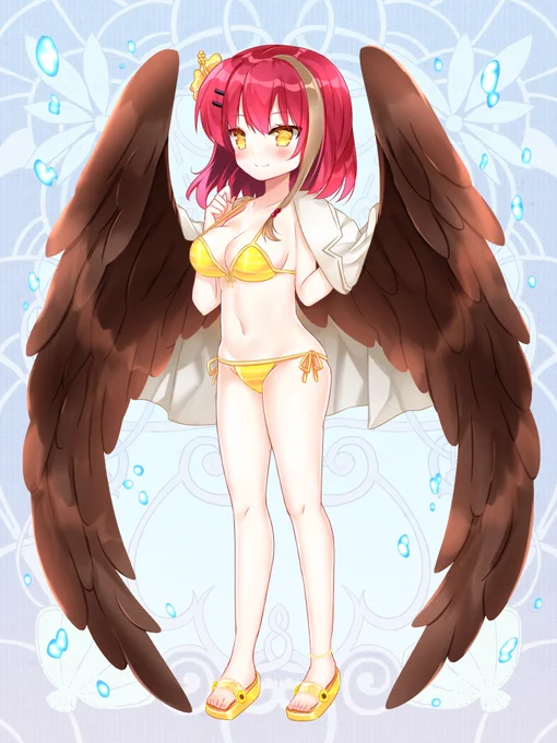 水着コンテスト用に描かせていただいた絵です!今年も参加出来て嬉しかったです!リクエストくださった方々ありがとうございました『第六猟兵』『チェインパラドクス』(c)しきと/トミーウォーカー 