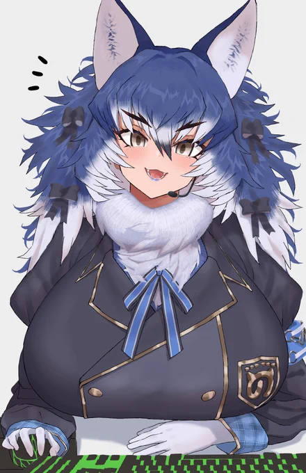 配信中のダイアウルフちゃん描きました#ダイアート展 