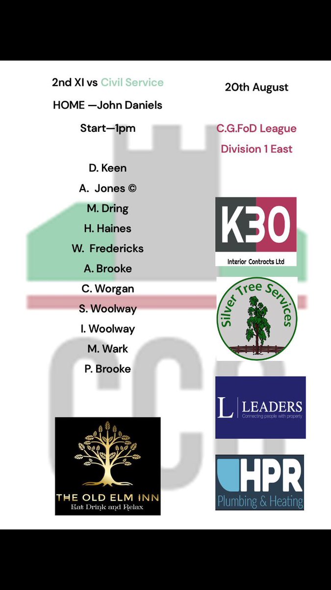 ChurchdownCC's tweet photo. 🎙     Game day     🎙

🏏 1’s head to @crickladecc looking to keep their good form going 

🏏 Super 2’s welcome Cheltenham Civil Service to the Fortress 

Go well both teams and see you back at the sponsors @TheOldElmInn https://t.co/blRReoXkww