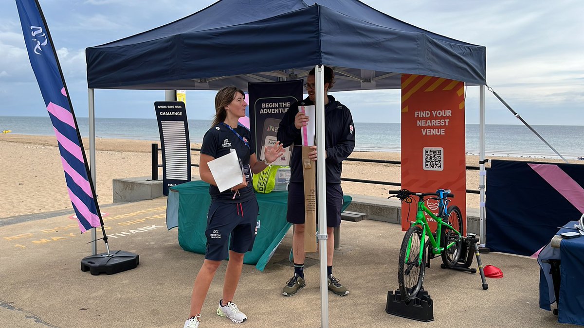 Enjoying the Super Series in Sunderland. Come and check the challenges on the stand. britishtriathlon.org/app