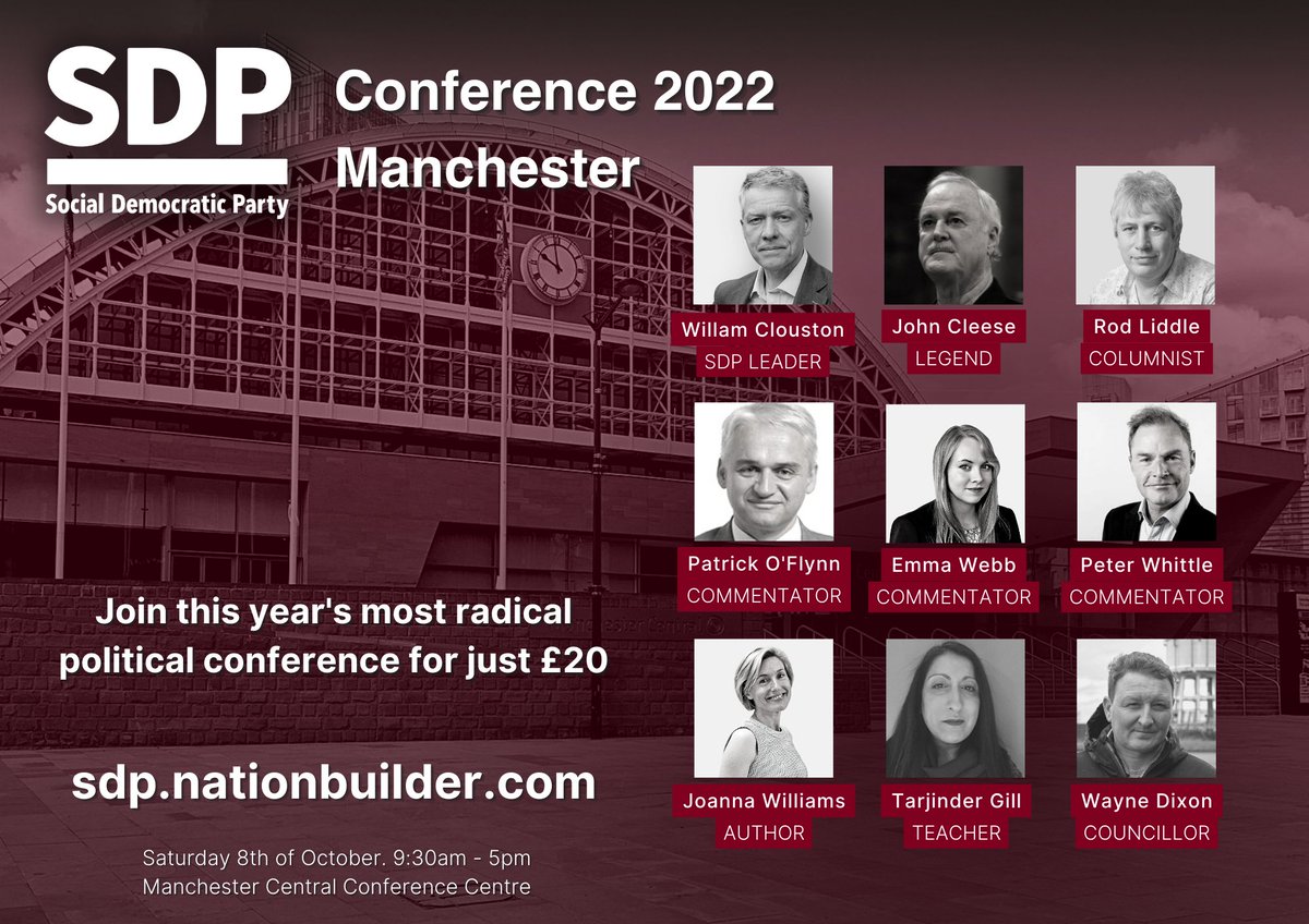 We are pleased to announce our speakers below and and reveal a  special speaker, Comedy Legend <a href="/JohnCleese/">John Cleese</a>.

This year our AGM conference will be held in Manchester at the Manchester Central Conference Centre on Saturday 8th of October between 9:30am - 5:00pm.