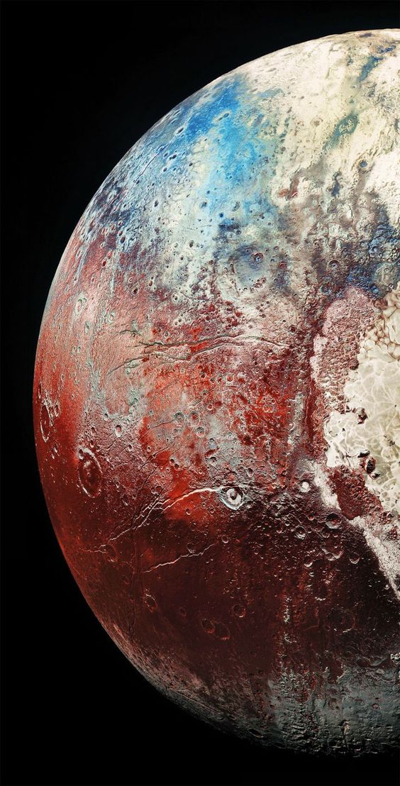 Aerospace_Lovr's tweet photo. Beautiful Pluto in Colorized Infrared.🤯 https://t.co/o2cU7OuxU6