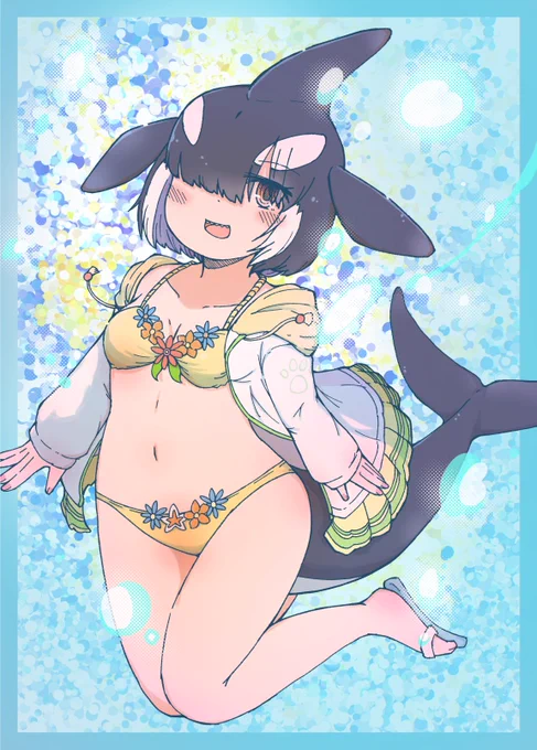 トラ繋がりでヴィーナス水着のシャチちゃんです 