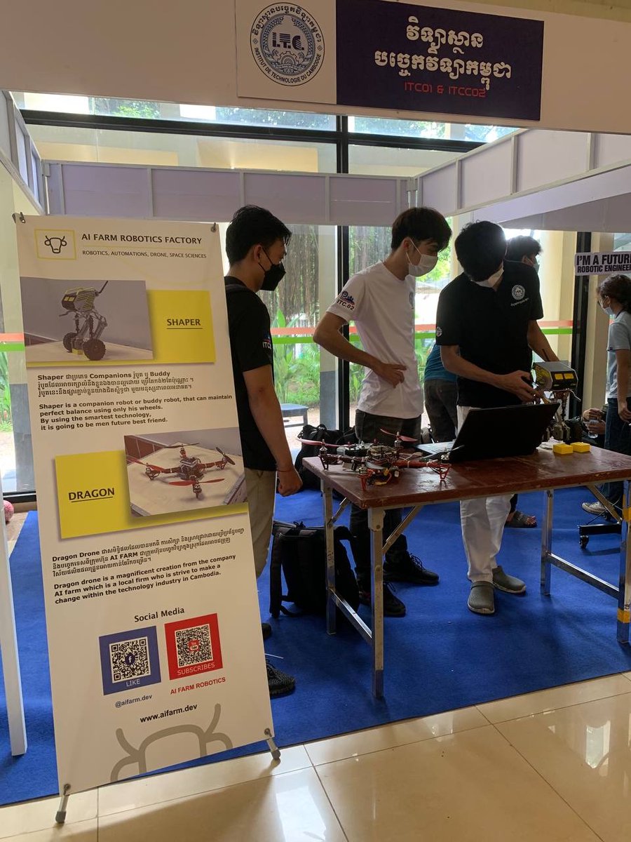 longkimkhorn1's tweet image. First robotics factory FARM in Cambodia
We make robots and PCB board chip. 
#aifarm #roboticsfactory #alivingcode