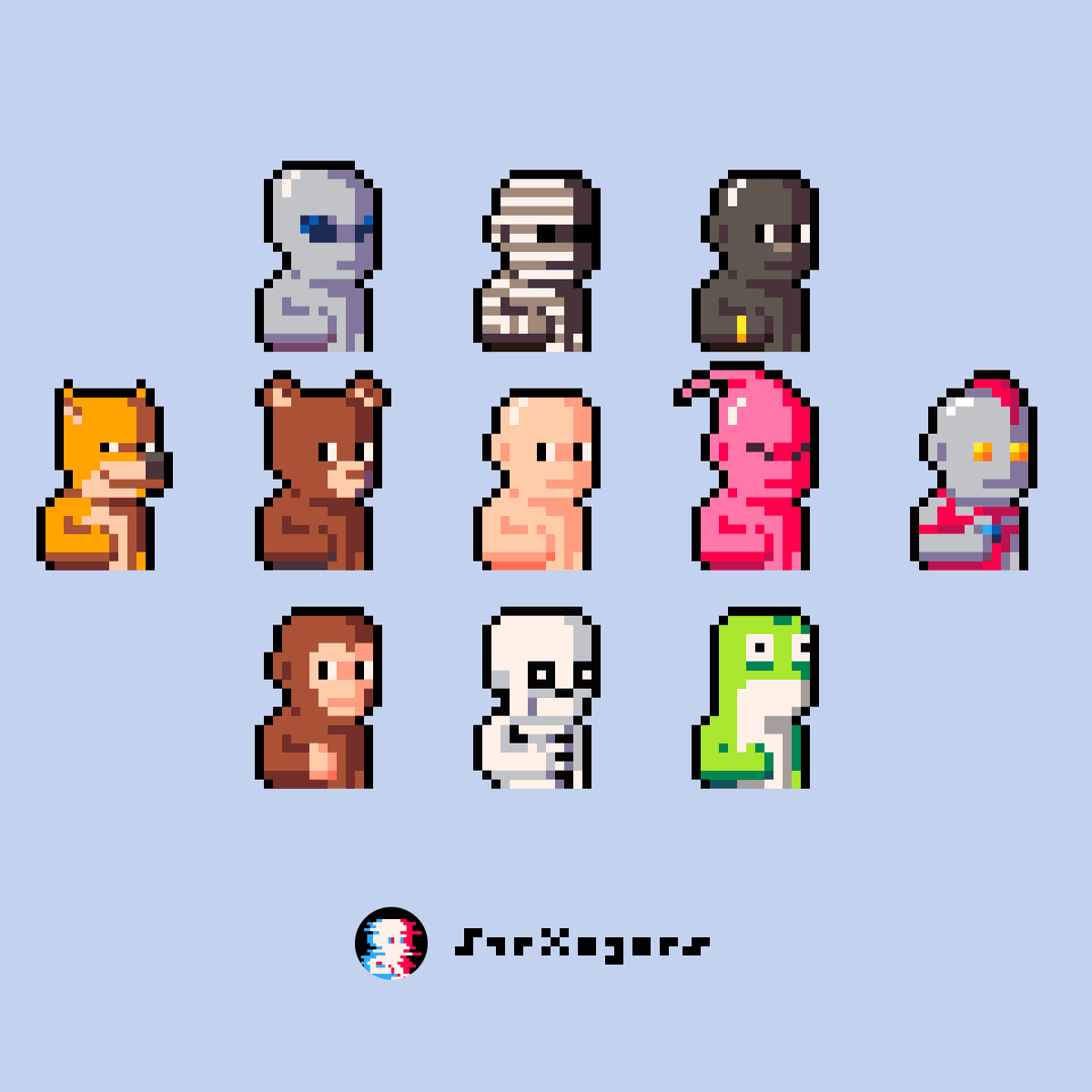 StrxngersNFT's tweet photo. Hav faith in our art with 10+ bodies, 170+ traits and 180+ 1/1 figure. All of these are rendered in 24x24 pixel clearly.

All will be revealed tonight and we gonna hold a Strxngers Reveal Party at twitter space.

It should become the best looking NFT series in recent times. https://t.co/axEkIUBN5X