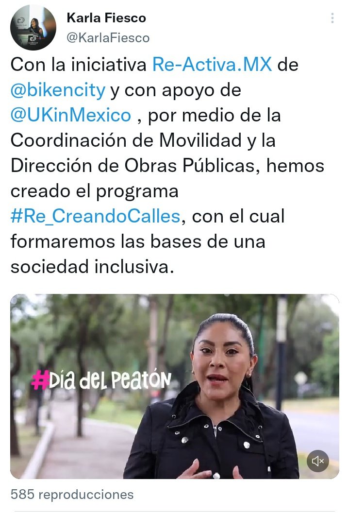 izcaheroes's tweet photo. Lo bueno que @KarlaFiesco ya tiene asesoramiento de @UKinMexico @bikencity 🙄 veamos si les ponen la mano encima a los comerciantes. #izcalli #Re_CreandoCalles https://t.co/79U70JFHOJ