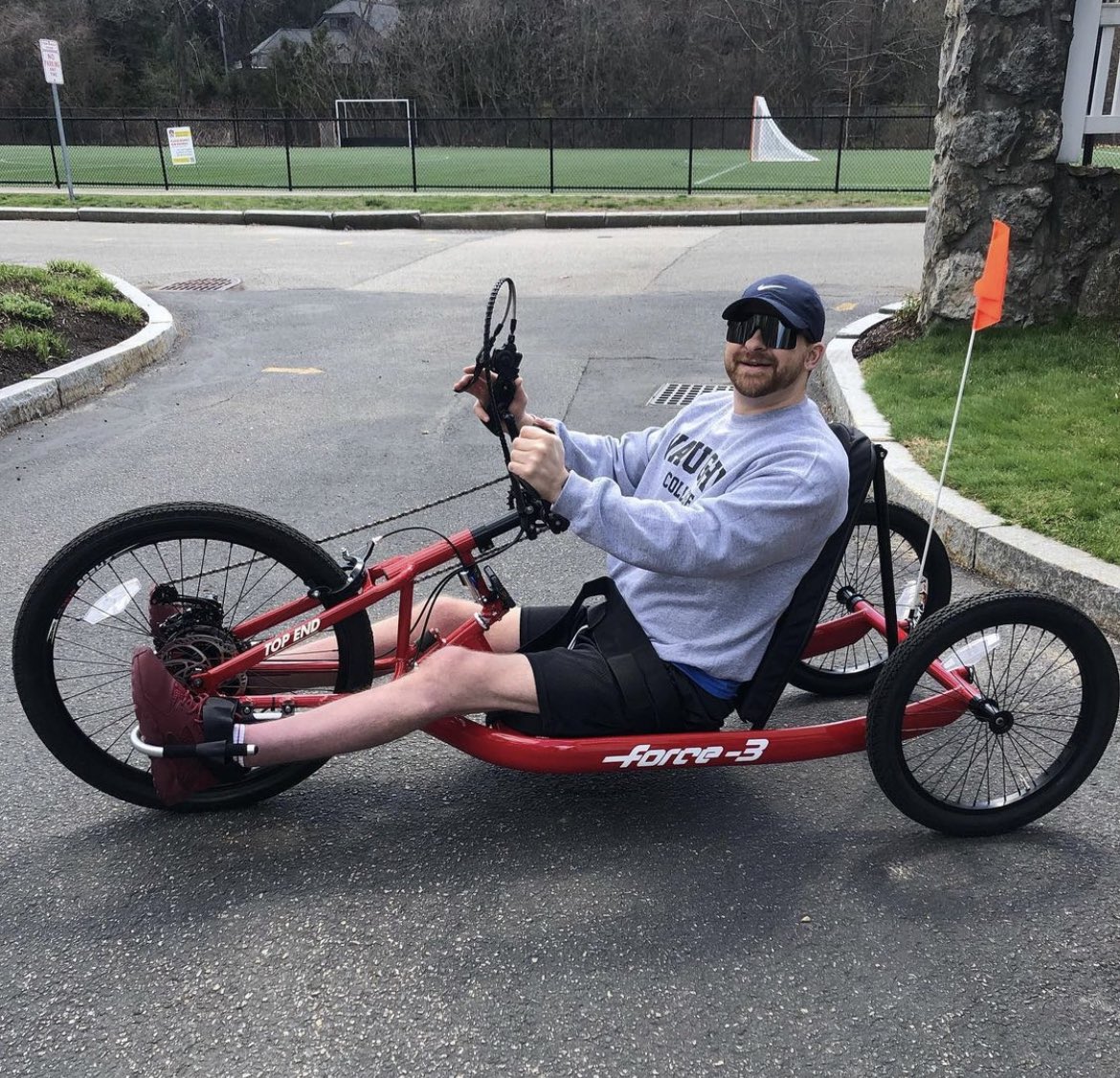 VaughnSCI's tweet photo. Hey #adaptiveathletes - what are some of your favorite outdoor activities? I’m loving my #handcycle 

#spinalcordinjury #wheelchairlife https://t.co/8jZ7m4c6qz