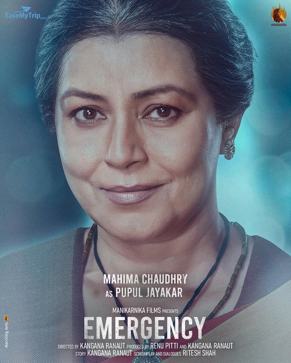 Presenting #MahimaChaudhry as the One who witnessed it all, and wrote for the world to see the Iron Lady up, close and personal. #PupulJayakar Friend, Author & Confidante

#Emergency

#KanganaRanaut  @nishantpitti @AnupamPKher
@shreyastalpade1 @MrSheetalsharma #AkshtRanaut