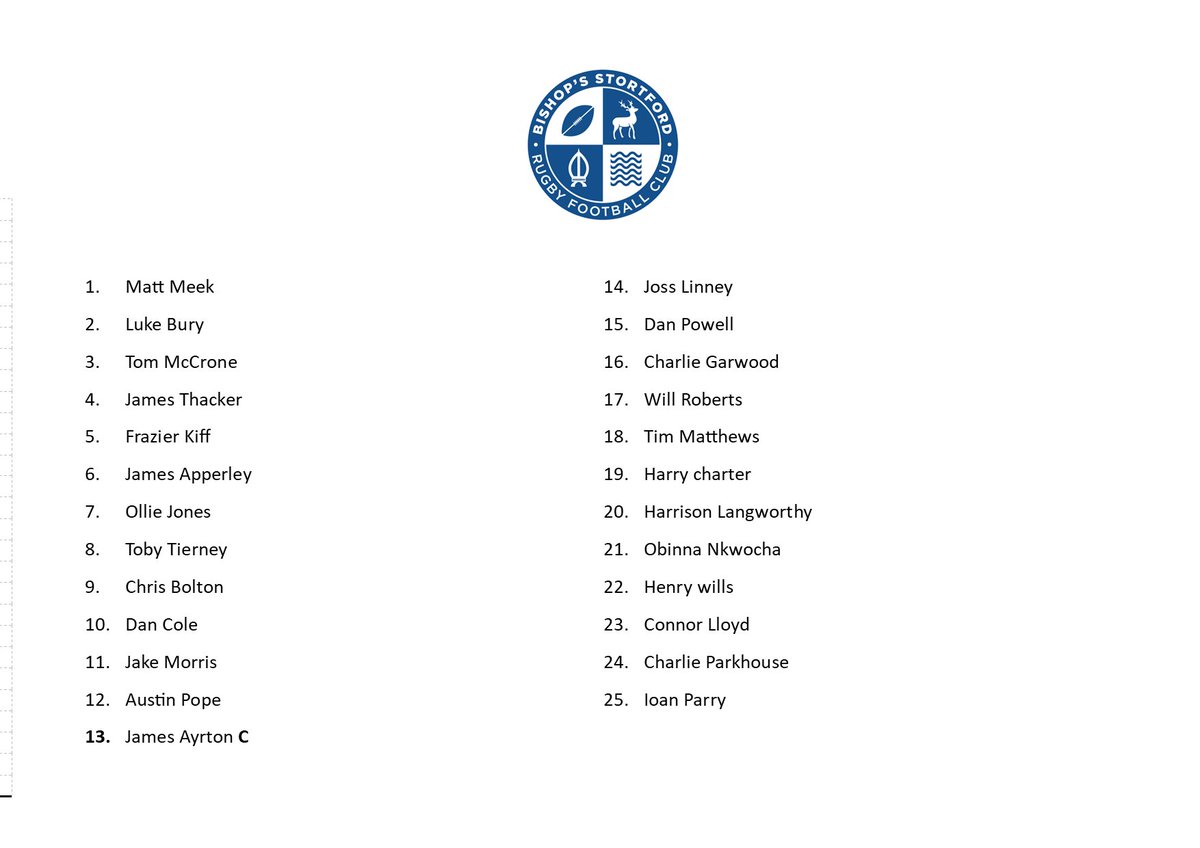 Wanting to see some live rugby action? Then come along to BSRFC and watch the 1st XV take on <a href="/Old_AlbanianRFC/">Old Albanian RFC</a> 3pm kick off #Beer #RugbyFamily #Oneclub