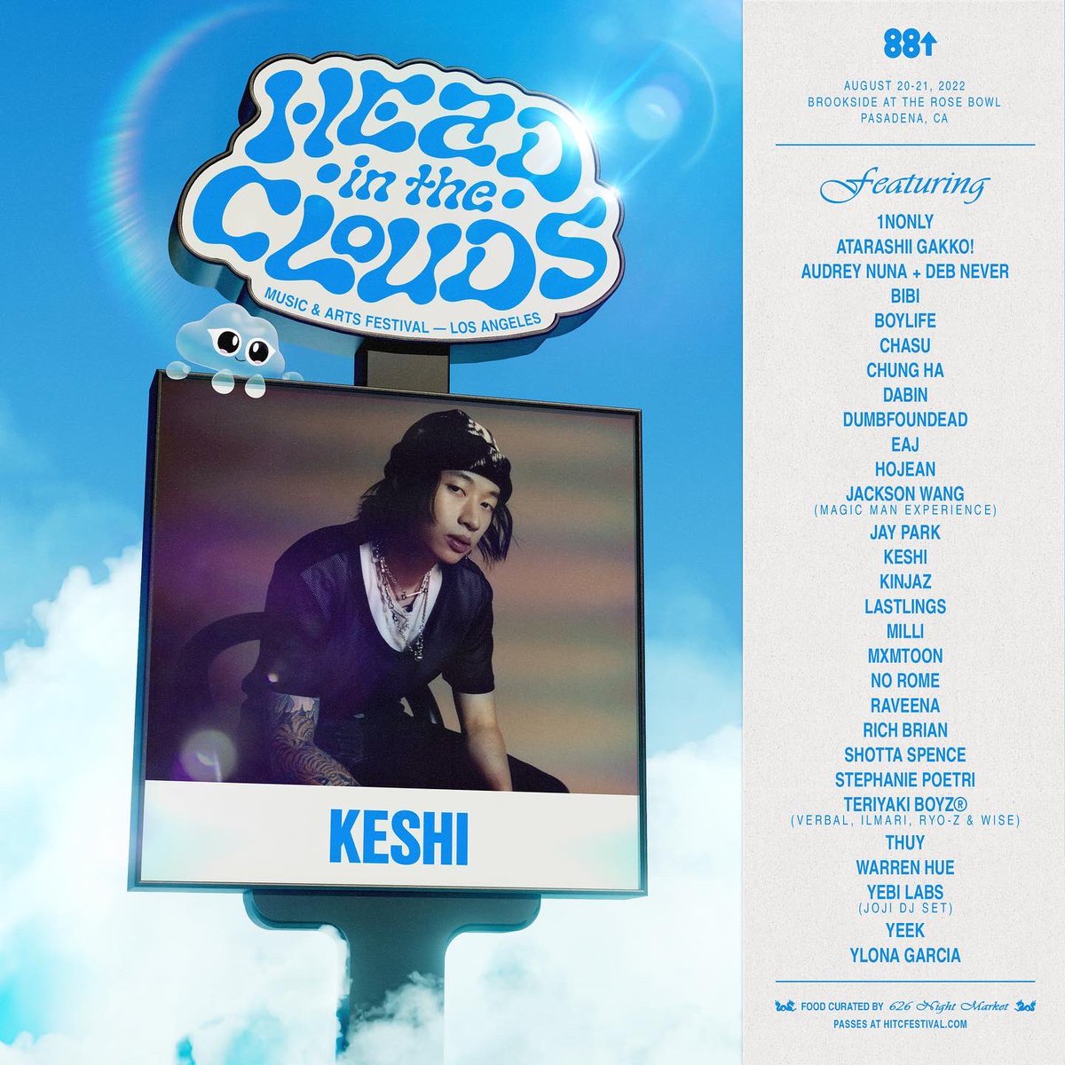 Keshi Thailand on Twitter "keshi จะขึ้นแสดงในงาน Head In The Clouds