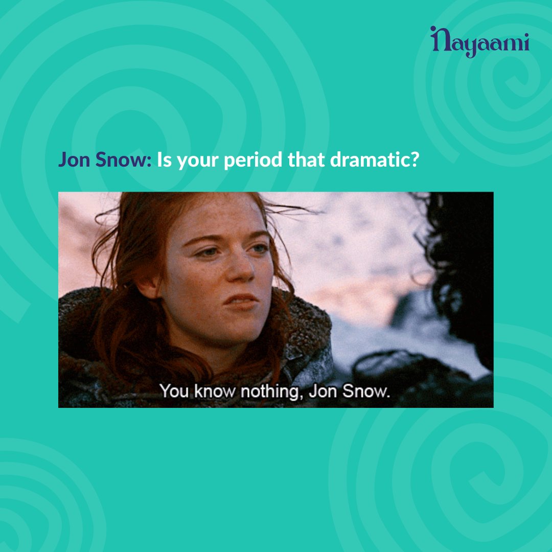 Nayaami2's tweet photo. Every flow is unique. Period!🫣😮💨
#periodmemes #periodmeme #gotmemes #gotmemesworld #jonsnowedit #nayaami #periodstruggles #periodpuns https://t.co/BRwH8R1kC9