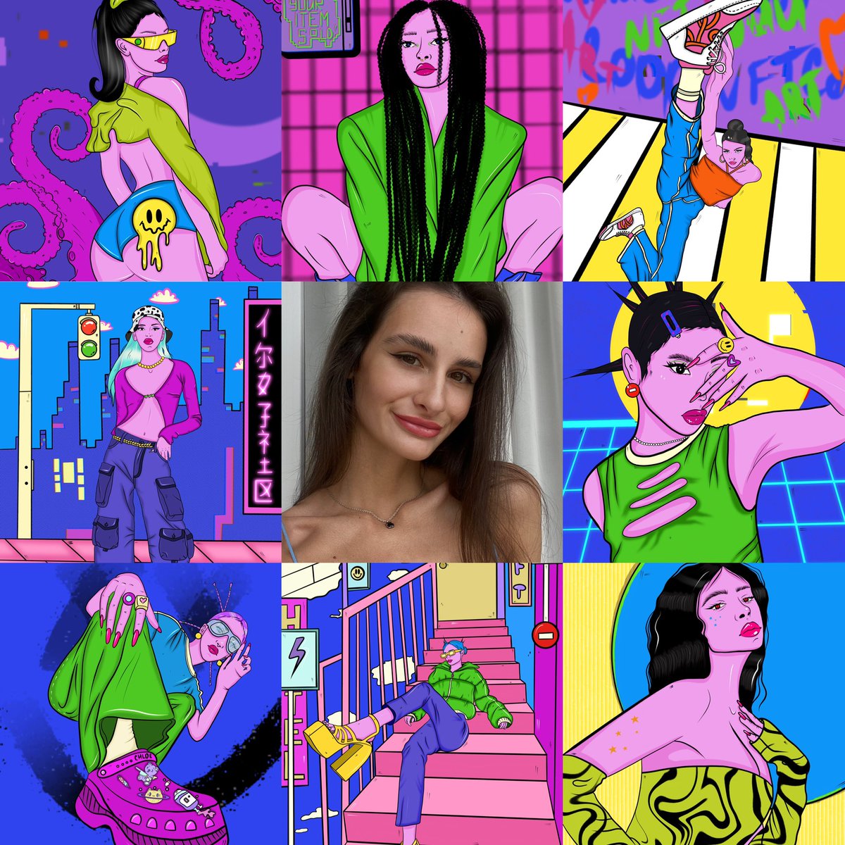 Good morning friends #NFTCommunity 🌈

Me and my collection “Neon Meteverse” 👾👾👾

opensea.io/collection/neo…

#nft #nftcollectors