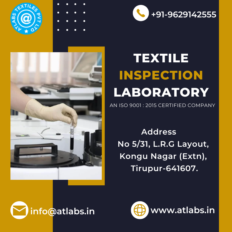 AtlabsTextiles's tweet image. Atlabs Testing Textile Laboratory in Tirupur
Contact Number: +91-9629142555
Email id: info@atlabs.in
Website: atlabs.in
#Atlabs #AtlabsTextiles, #TextileTestingLab, #TestingLaboratory, #TiruppurLab,#TextileLaboratory ,#FabricTesting,#TextilesLab, #AtlabsLab,