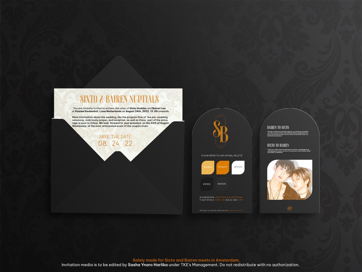 ͏

͏

                                     𖥸 

                      SIXTO     &amp;    BAIREN
                      meets in Amsterdam

                      S &amp; B INVITES YOU  !
                       ⃗ tinyurl.com/220824

͏

͏