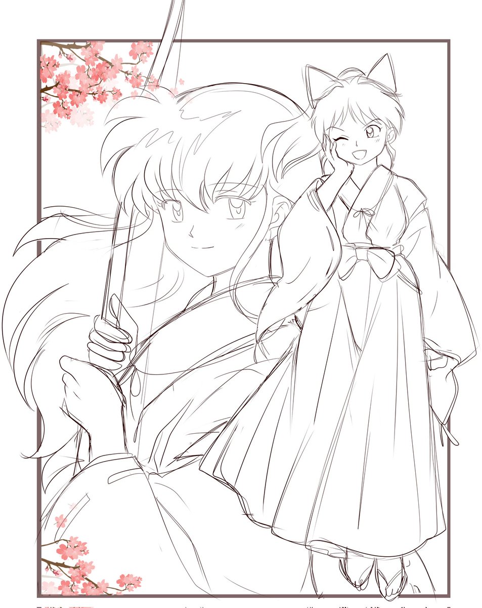 Sketch❤️🌼
Tengo muchosssss desde hace casi medio año que no termino!!! Y no solo del anime de yashahime o inuyasha...😅😭 
Los días se me pasan volando
Aaaaaa~😩HELP
(Flores claramente echas por mi✨️)
XD
#inuyasha 