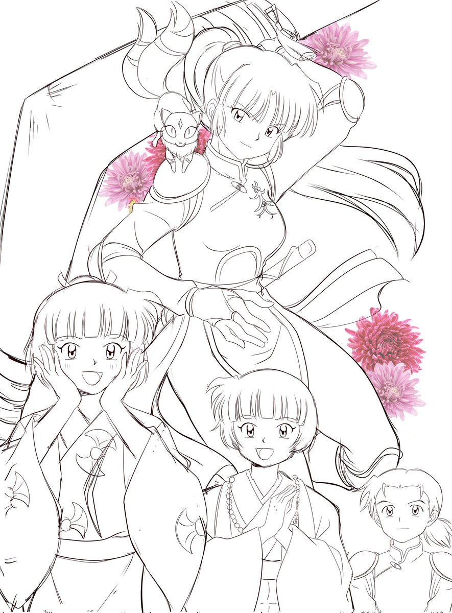 Sketch❤️🌼
Tengo muchosssss desde hace casi medio año que no termino!!! Y no solo del anime de yashahime o inuyasha...😅😭 
Los días se me pasan volando
Aaaaaa~😩HELP
(Flores claramente echas por mi✨️)
XD
#inuyasha 