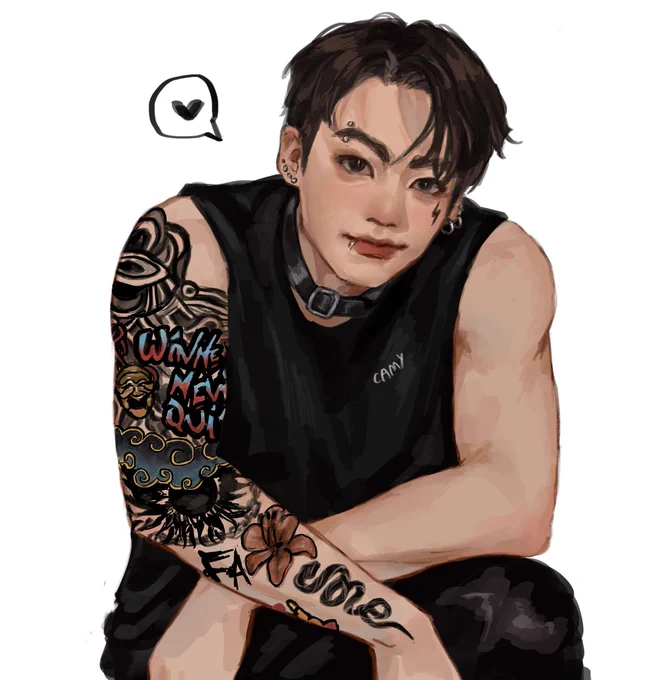 it's international tank top jungkook day! 