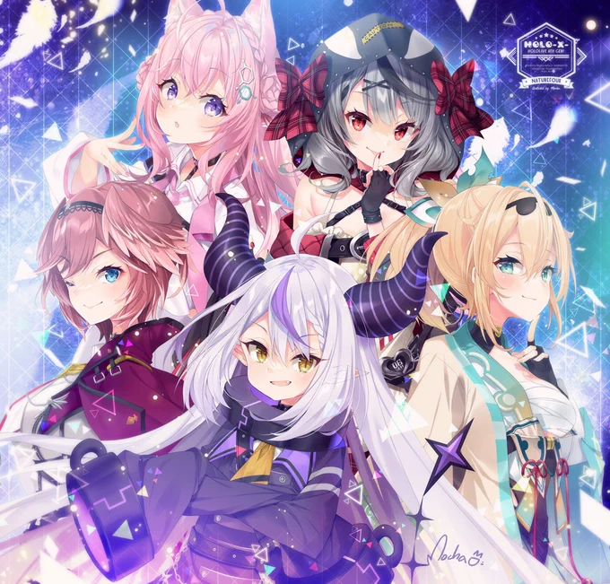 HOLOX全員～#こよりすけっち #laplus_artdesu #Luillust #いろはにも絵を #さかまた飼育日記 