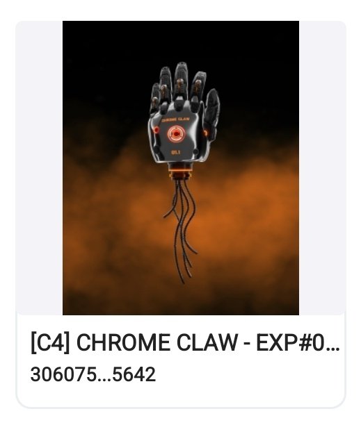 thelunarcamper's tweet photo. @ds0uz @CYBERCREWNFT yeaaahhh! #ChromeClaw https://t.co/buNOOWoZlc